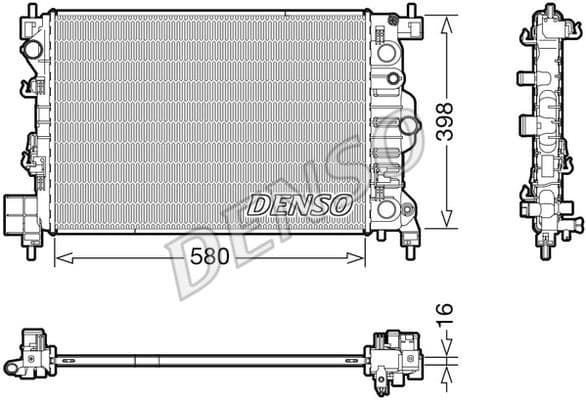 Radiator, engine cooling DRM20117