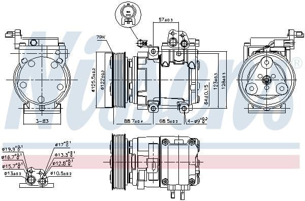 Compressor, air conditioning ** FIRST FIT ** 890129