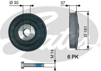 Belt Pulley, crankshaft DriveAlign™ TVD1002A