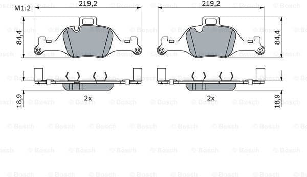 Brake pads front 0986424849