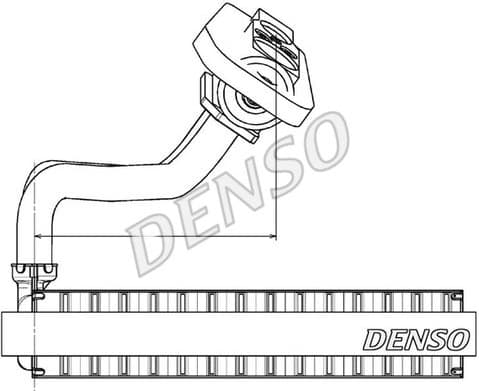 Evaporator, air conditioning DEV09020
