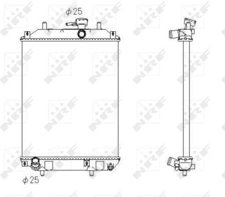 Radiator, engine cooling 53413