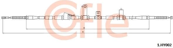 Cable Pull, parking brake 1.HY002