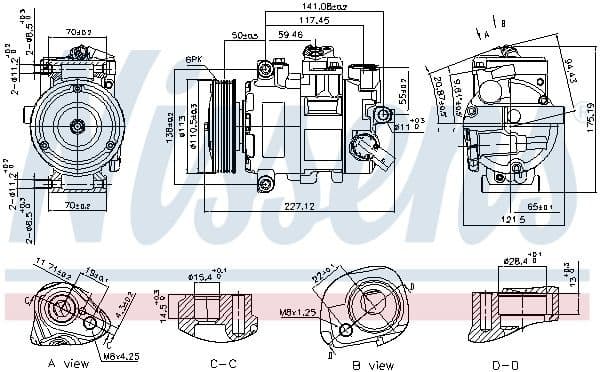 Compressor, air conditioning ** FIRST FIT ** 890757