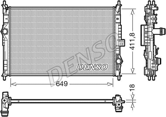 Radiator, engine cooling DRM21103