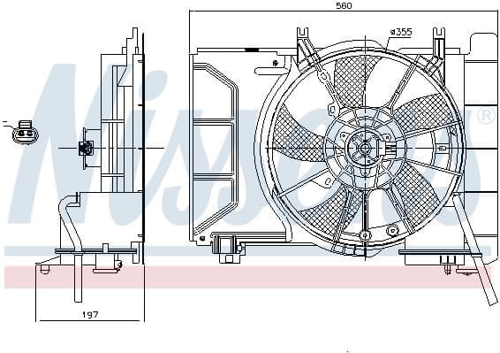 Fan, engine cooling 85941