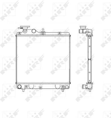 Radiator, engine cooling EASY FIT 53257