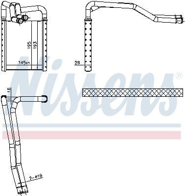 Heat Exchanger, interior heating 77649