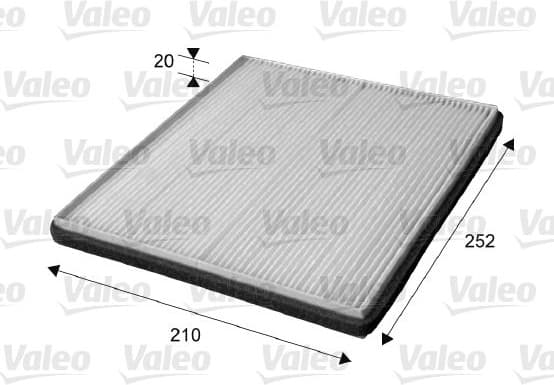 Filter, cabin air VALEO ESSENTIAL 715655