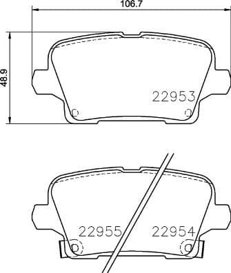Brake Pad Set, disc brake PRIME LINE P59097