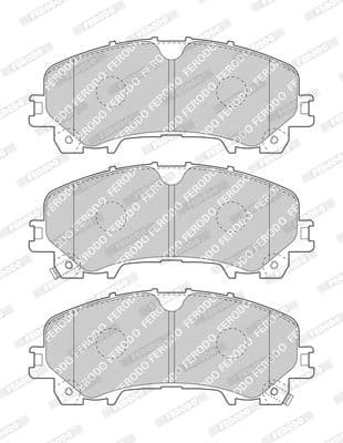 Brake pads front, Top Quality FDB4998