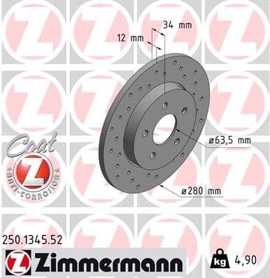Brake Disc SPORT BRAKE DISC Z 250.1345.52