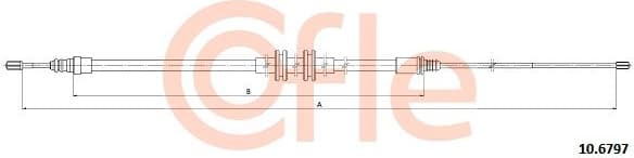 Cable Pull, parking brake 10.6797