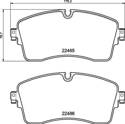 Brake Pad Set, disc brake PRIME LINE P44028