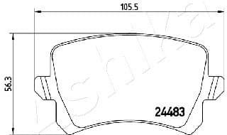 Brake Pad Set, disc brake 51-00-0904 - image 2