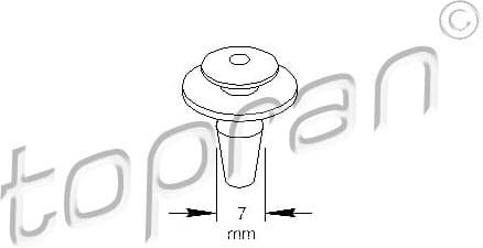 Clip, trim/protection strip 103545
