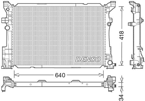 Radiator, engine cooling DRM17054