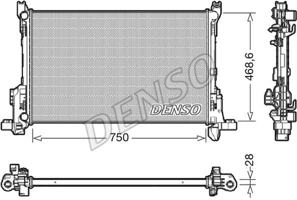 Radiator, engine cooling DRM09175