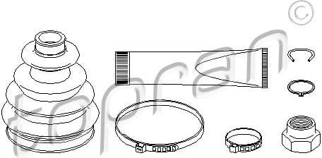 Bellow Kit, drive shaft 301 253