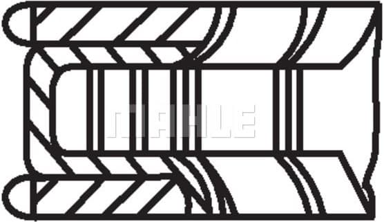 Piston Ring Set 001 06 N1 - image 3