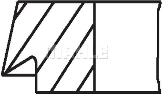 Piston Ring Set 034 74 N2 - image 2