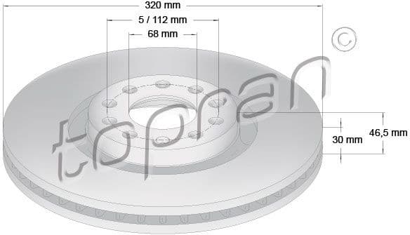 Brake Disc COATED 110 432