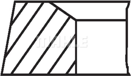 Piston Ring Set 001 36 N2 - image 2