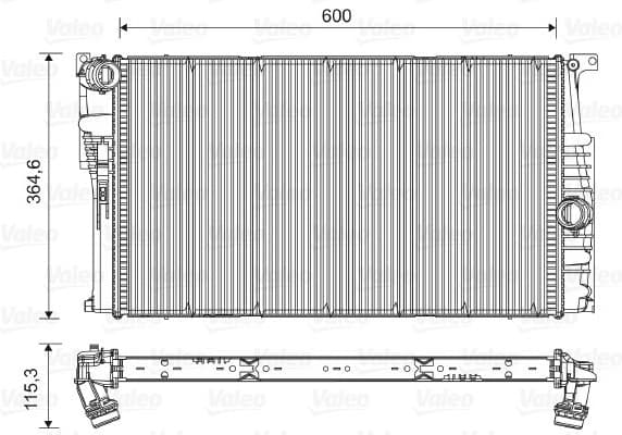 Radiator, engine cooling 735454