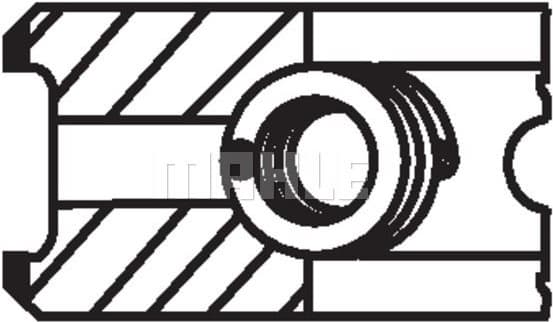 Piston Ring Set 03077N0 - image 3