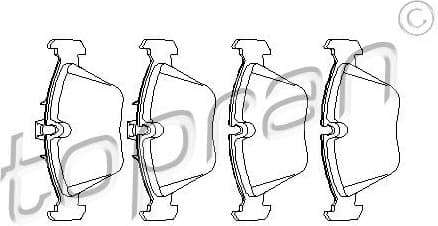 Brake Pad Set, disc brake 500 792