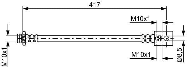 Brake Hose 1 987 481 834 - image 5