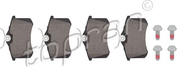 Brake Pad Set, disc brake 117 055