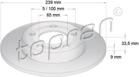 Brake Disc COATED 109 789