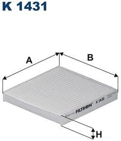 Filter, cabin air K1431