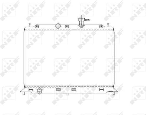 Radiator, engine cooling 53491