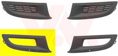 Ventilation Grille, bumper ** Equipart ** 5829594