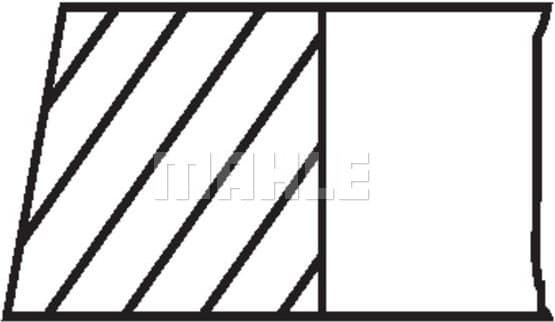 Piston Ring Set 009 36 N0 - image 2