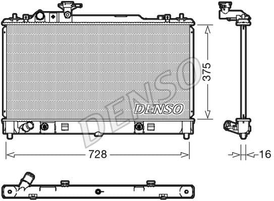 Radiator, engine cooling DRM44029