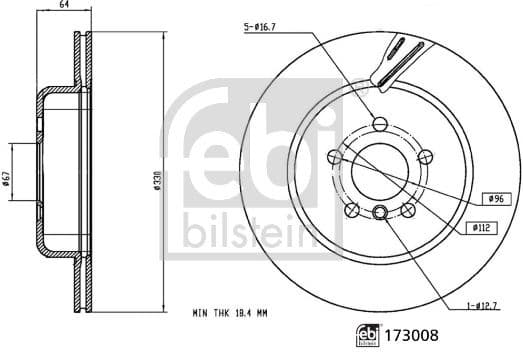 Brake Disc 173008
