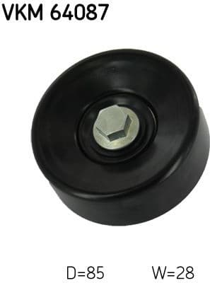 Deflection/Guide Pulley, V-ribbed belt VKM 64087