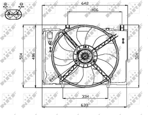 Fan, engine cooling 47741