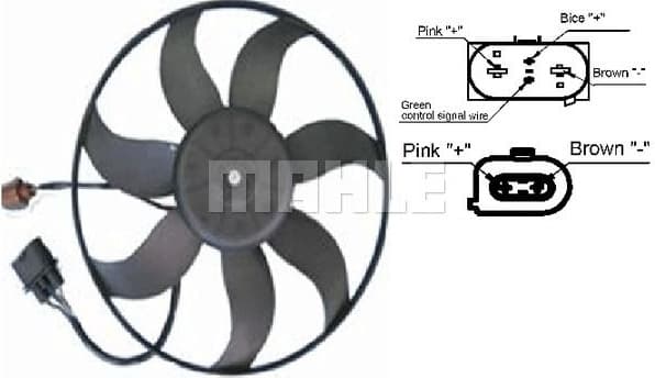 Fan, engine cooling BEHR CFF 187 001S