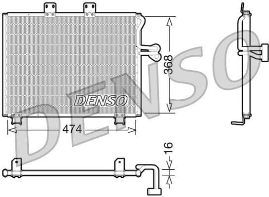 Condenser, air conditioning DCN06013