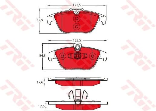 Brake Pad Set, disc brake DTEC COTEC GDB2051DTE