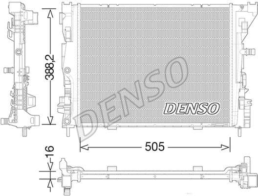 Radiator, engine cooling DRM23035