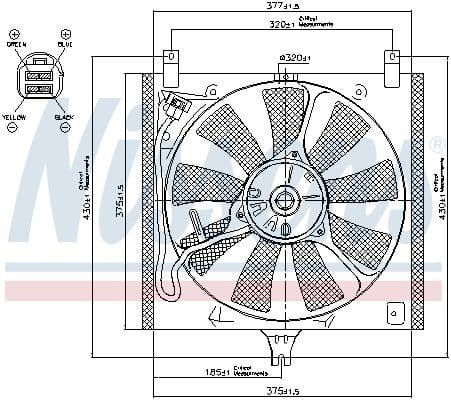 Fan, engine cooling 85385