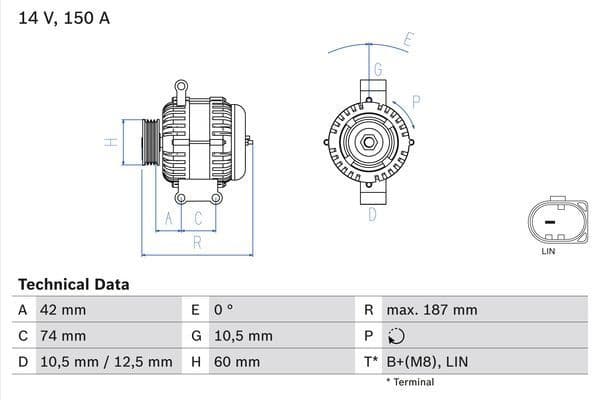 Alternator 0986082330