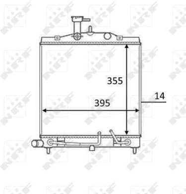 Radiator, engine cooling 58531