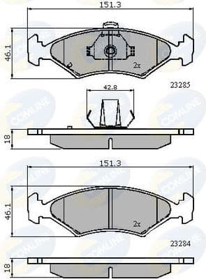 Brake Pad Set, disc brake CBP3444