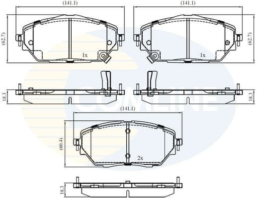 Brake pads front CBP32438